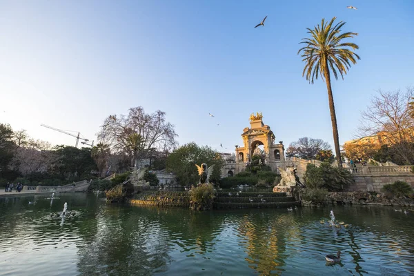 Barcelona Espanha Fevereiro 2017 Parc Ciutadella Barcelona Catalunha Espanha Europa — Fotografia de Stock