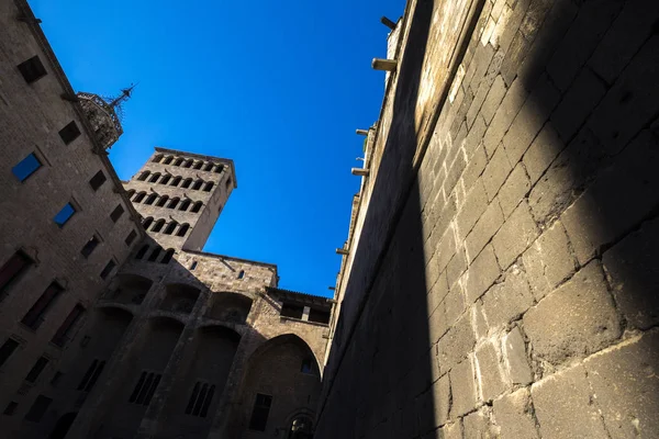 Placa del Rei and Palau Reial Major in Barcelona — Stock Photo, Image