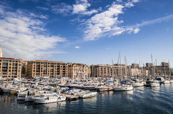 Gamla hamnen Vieux Port i Marseille — Stockfoto