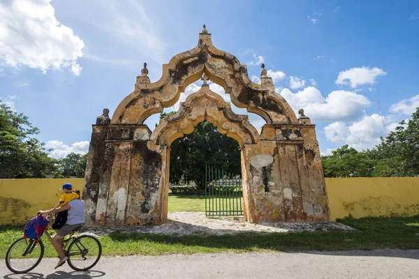 Yaxcopoil, Yucatan, Meksika - 13 Ekim 2017: Hacienda'nın Yaxcopiol, şimdi bir müzede Meksika Yucatan devlet olduğunu