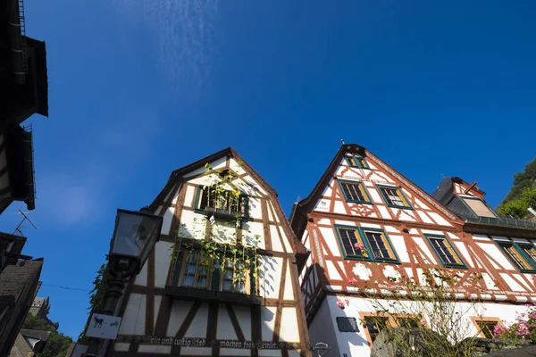 Bacharach Alemania Agosto 2017 Ciudad Vieja Bacharach Edificios Entramado Madera —  Fotos de Stock