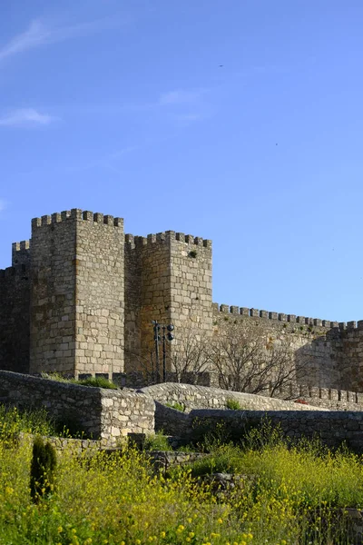 Středověká architektura v Trujillo Španělsko — Stock fotografie
