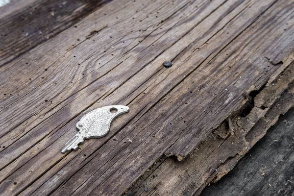 Key Rustic Wooden Background — Stock Photo, Image