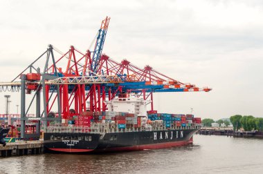 Büyük konteyner gemisi, konteyner Terminal Buchardkai Hamburg