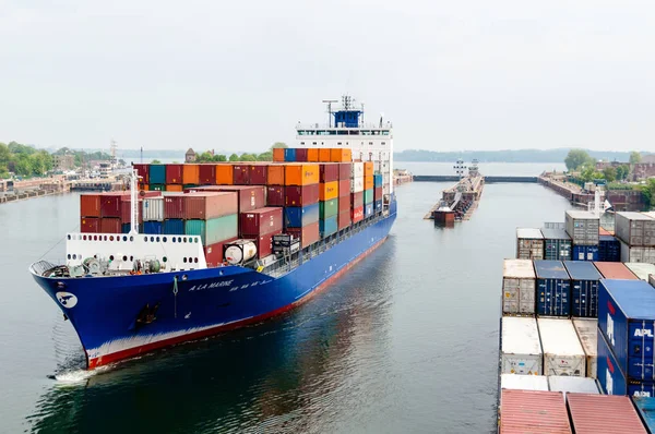 Approaching Kiel Canal, Germany — Stock Photo, Image