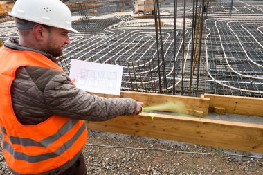 İnşaat Yöneticisi site işaretleme planı ile
