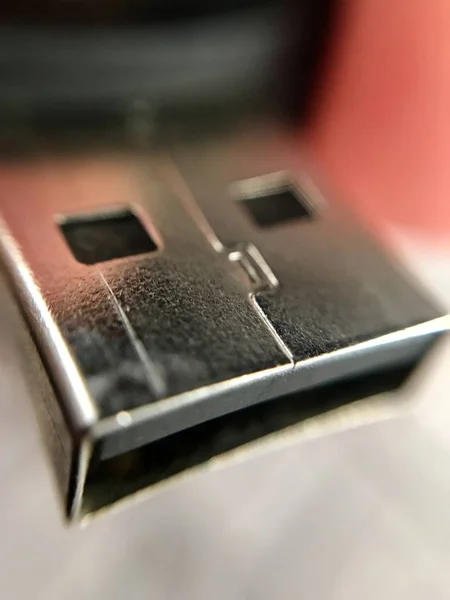 USB ติดใกล้ชิด — ภาพถ่ายสต็อก