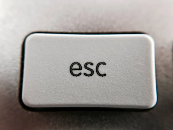 Primo piano del tasto esc — Foto Stock