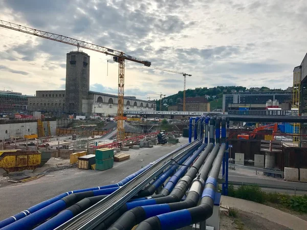 Stuttgart main station construction site — Stock Photo, Image
