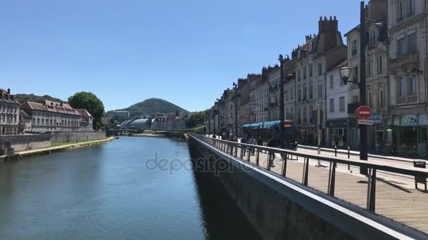 The city centre of Besancon, France — Stock Video