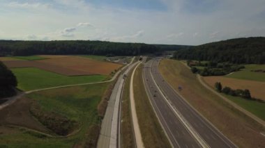 Swabian alp otoyol A8 hava görünümü