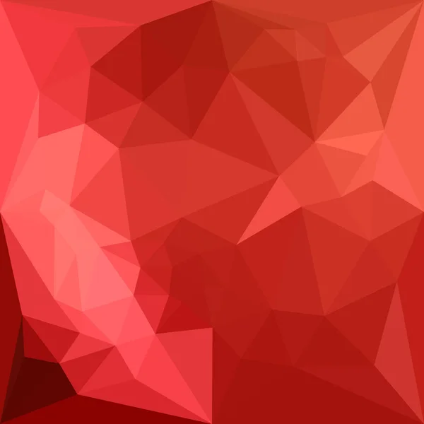 Rajče červené abstraktní mnohoúhelníkových pozadí — Stockový vektor