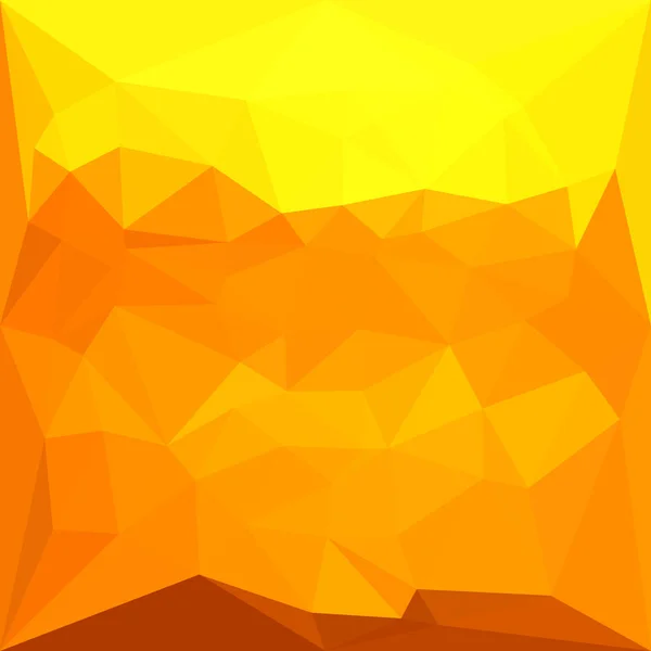 Cyber gul abstrakt låg Polygon bakgrund — Stock vektor