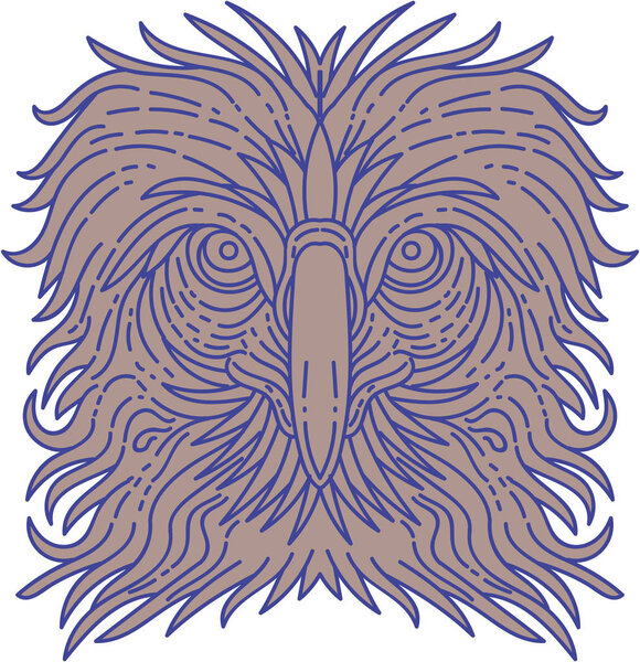 Большая филиппинская орлиная голова
