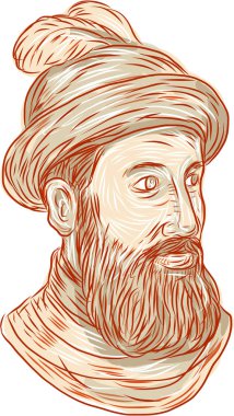 Francisco Pizarro çizim