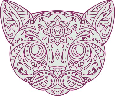 Kedi kafa Mandala