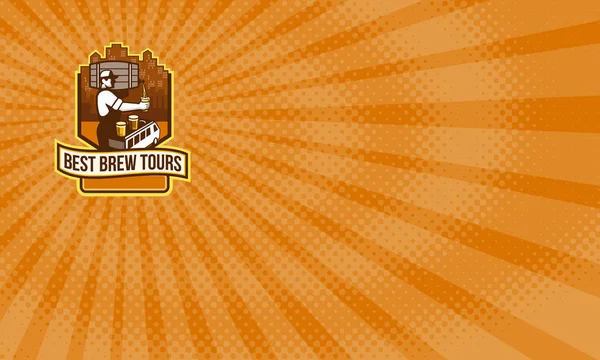Best Brew Tours Visitenkarte — Stockfoto