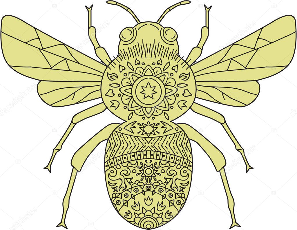 Bumble Bee Mandala
