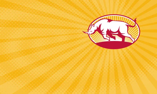 Визитная карточка пивоварни "Носорог" — стоковое фото