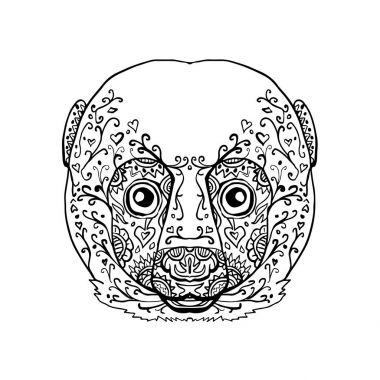 Lemur kafa Mandala