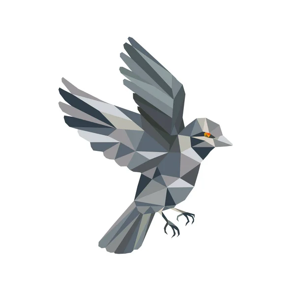 Starego świata Sparrow niskiej wielokąta — Wektor stockowy