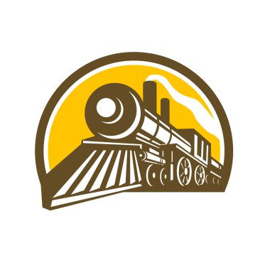 Buhar lokomotif tren simgesi