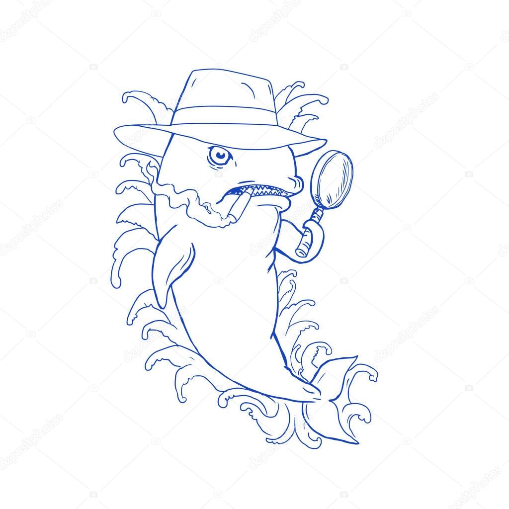 Vettoriale stockDisegno della balena assassina del detective Orca di  ©patrimonio #168659882, image size:1024x1024