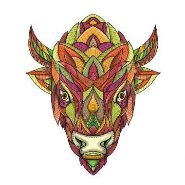 Amerikan Buffalo Bison Mandala 