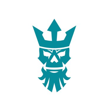 Poseidon kafatası giyen Crown simgesi