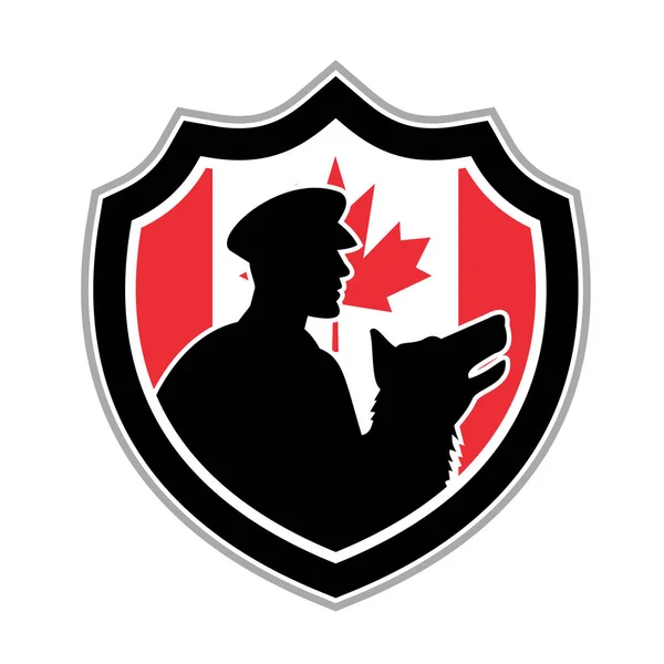 Canadese politie honden Team Crest — Stockvector