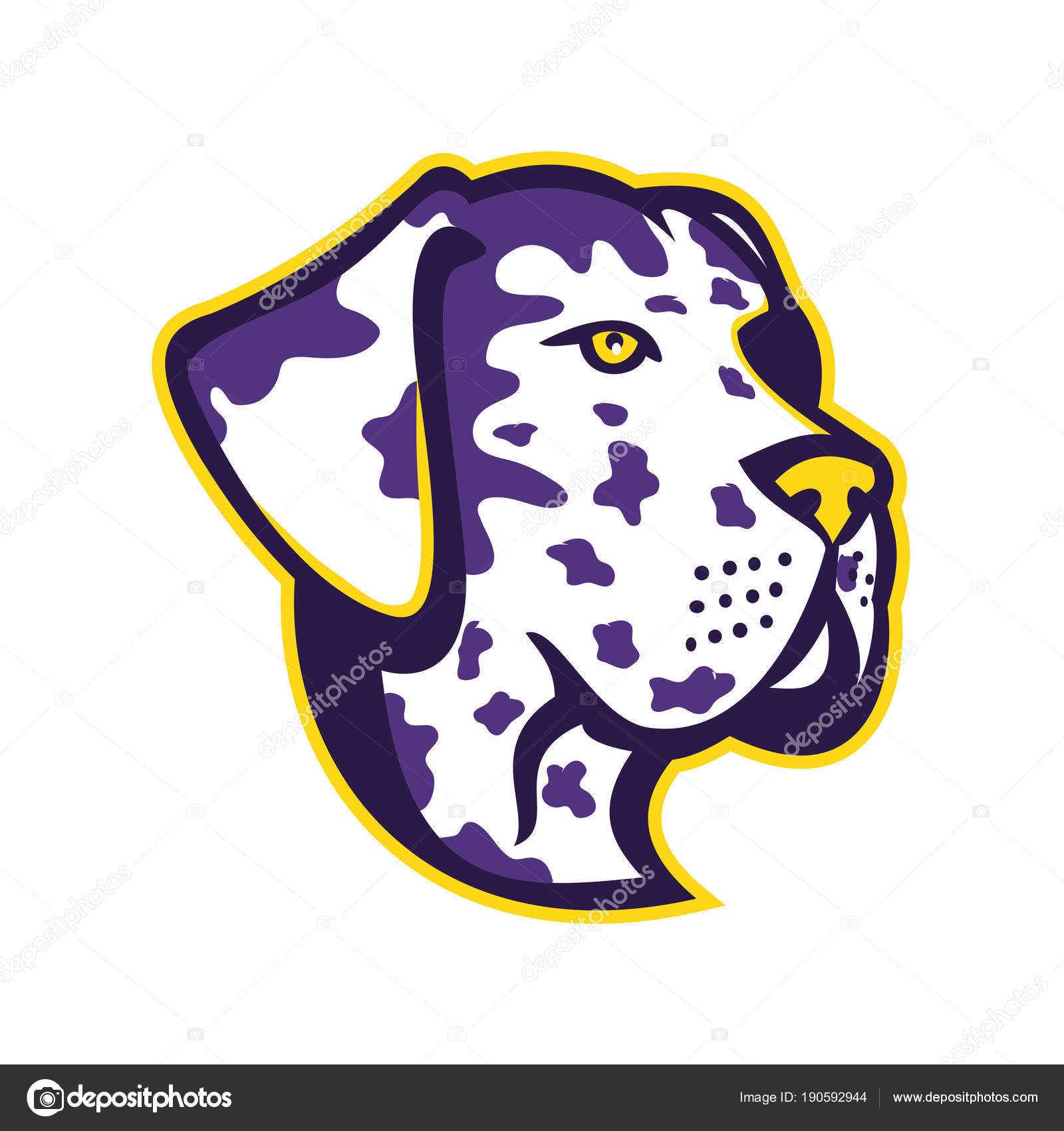 그레이트 데 인 개 마스코트 — 스톡 벡터 © patrimonio #190592944