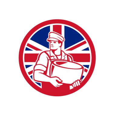 İngiliz esnaf peynir Maker Union Jack bayrak simgesi
