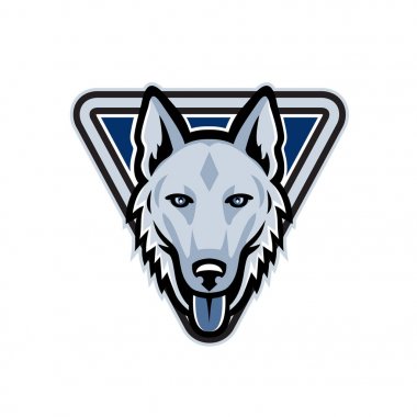 Polis köpeği üçgen maskot