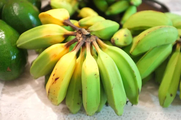 Φωτογραφία Ενός Pachanadan Μπανάνα Pacha Nadan Επίσης Γνωστή Lady Finger — Φωτογραφία Αρχείου