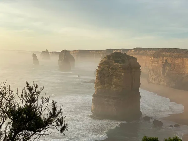 Photo Twelve Apostles Limestone Rock Stacks Port Campbell National Park — 스톡 사진