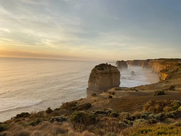 Foto Tolv Apostlarna Kalksten Staplar Port Campbell National Park Great — Stockfoto