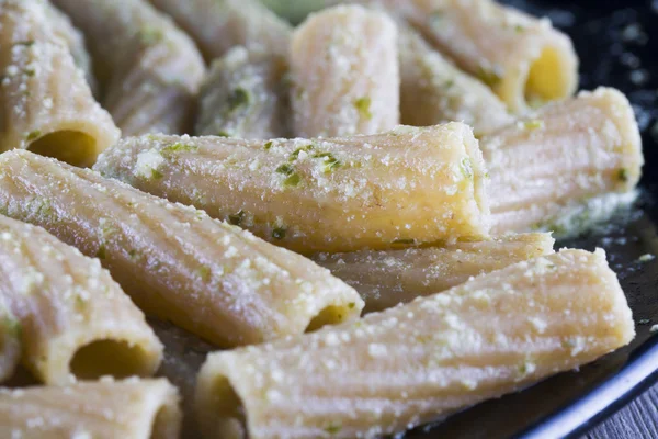 Pasta with pesto — Stock Photo, Image