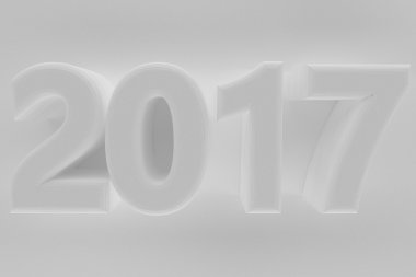 Yıl Beyaz yazılı 2017