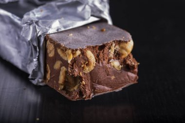 Torrone içinde yakın çekim