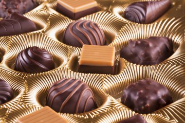 Çikolata çikolata kutusu farklı türde