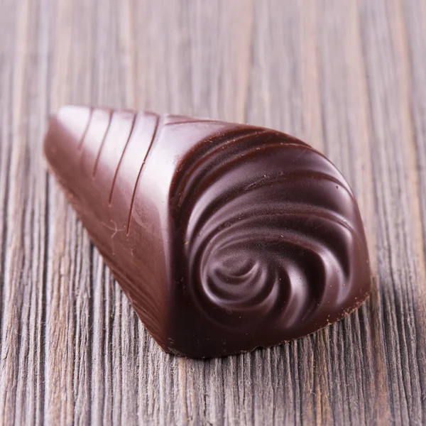Chocolate in shape of cone — Stock Photo, Image
