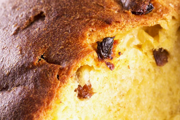 Panettone içinde yakın çekim — Stok fotoğraf