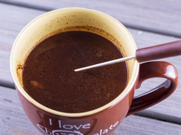 Chocolate en una taza —  Fotos de Stock