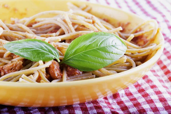 Pasta with tuna — Stock Photo, Image