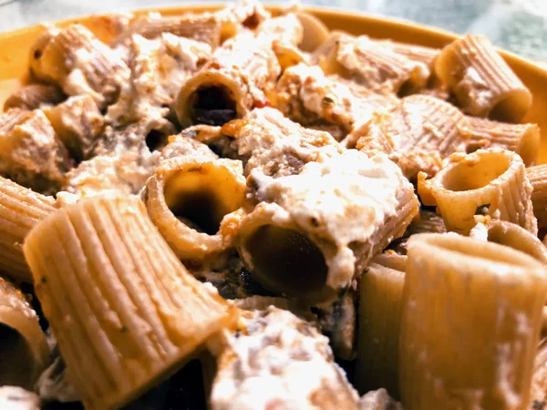 Maccheroni con queso — Foto de Stock