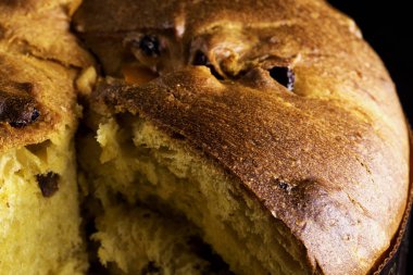 Panettone içinde yakın çekim