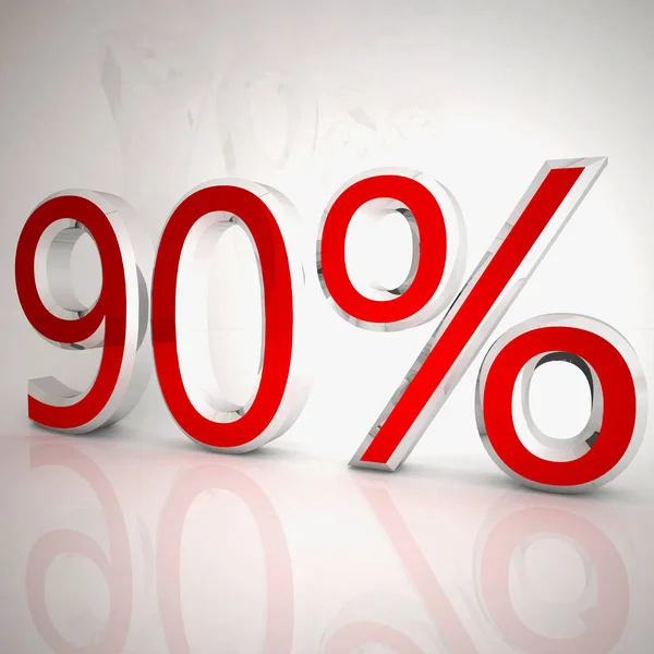90 per cent — Stock Photo, Image