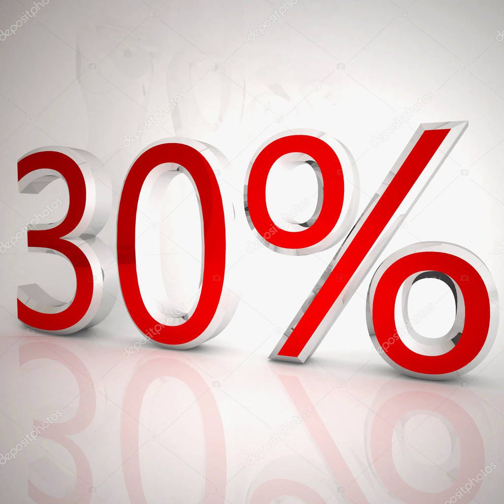 30 per cent