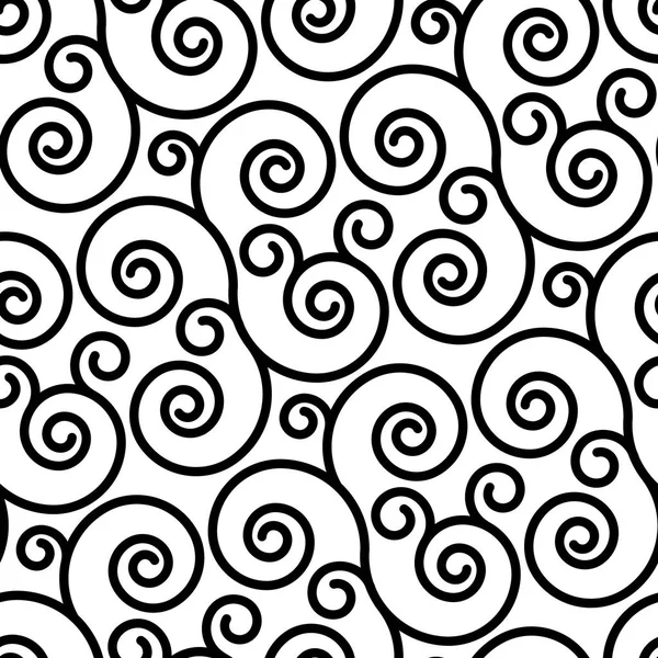 Seamless ornament swirl pattern — Stock Vector