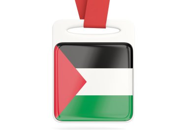 Bayrağı Filistin topraklarının kare kartı